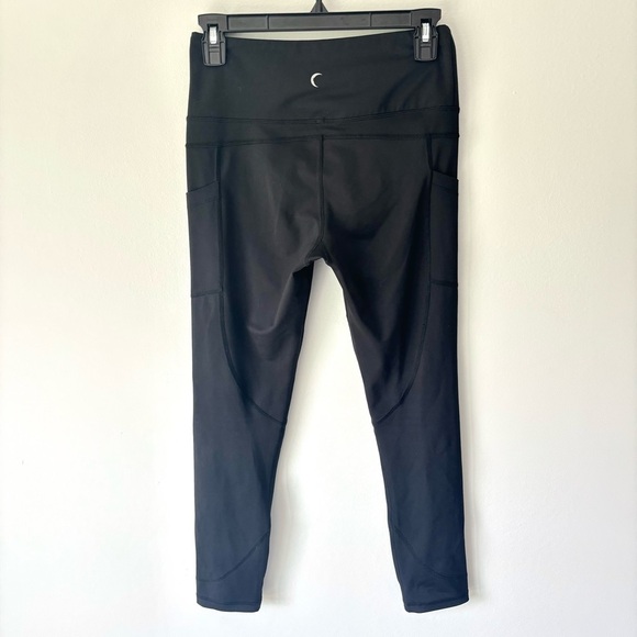 Zyia Active Black Ankle Leggings Workout Athleisure Activewear Gym Pockets - Picture 1 of 9